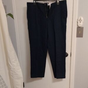 Lands' End Men's Deep Blue Dress Trousers, Comfort Waist